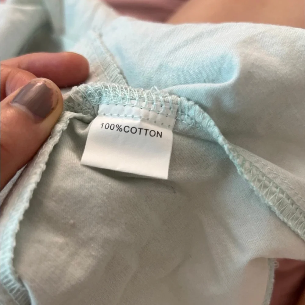 New LF nature rose lace trim pastel blue mini skirt - Picture 6 of 8